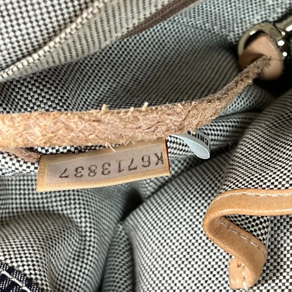 Dooney & Bourke Monogram Canvas Tote Bag and Matching Wristlet Blue Tan